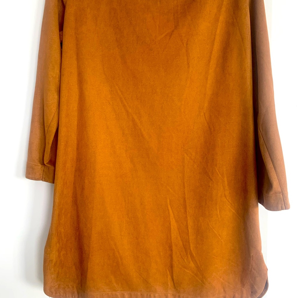 Suede mini dress